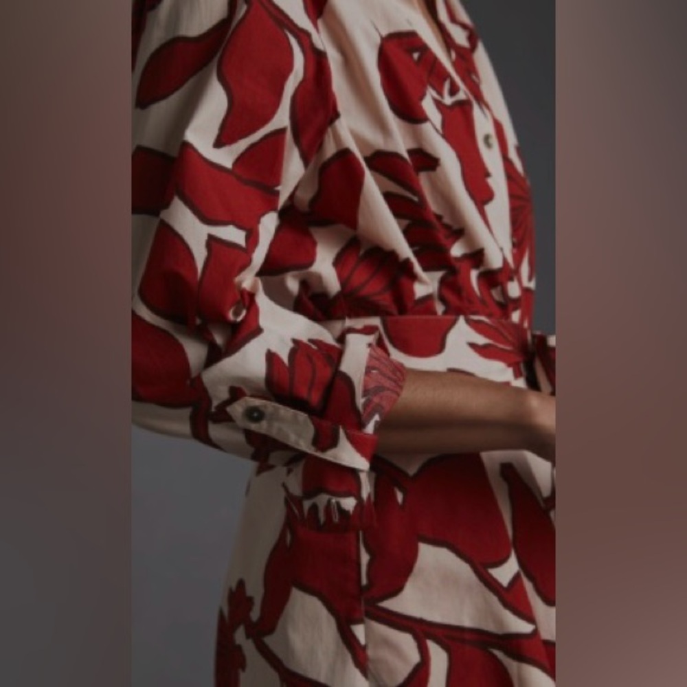 Maeve Printed Shirt Dress - Picture 4 of 9